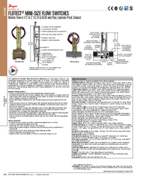 Thumbnail of document Brochure - V6 Flotect Mini-Size Flow Switches